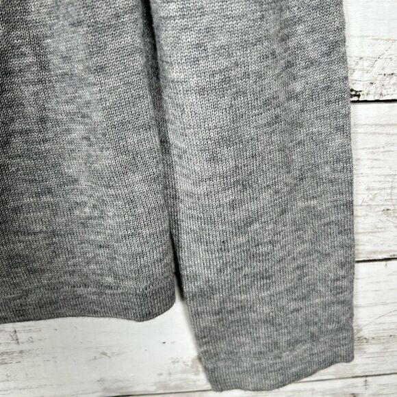 Banana Republic Jeweled Bling Collar Poly Wool Grey Open Cardigan Size S - Picture 7 of 9